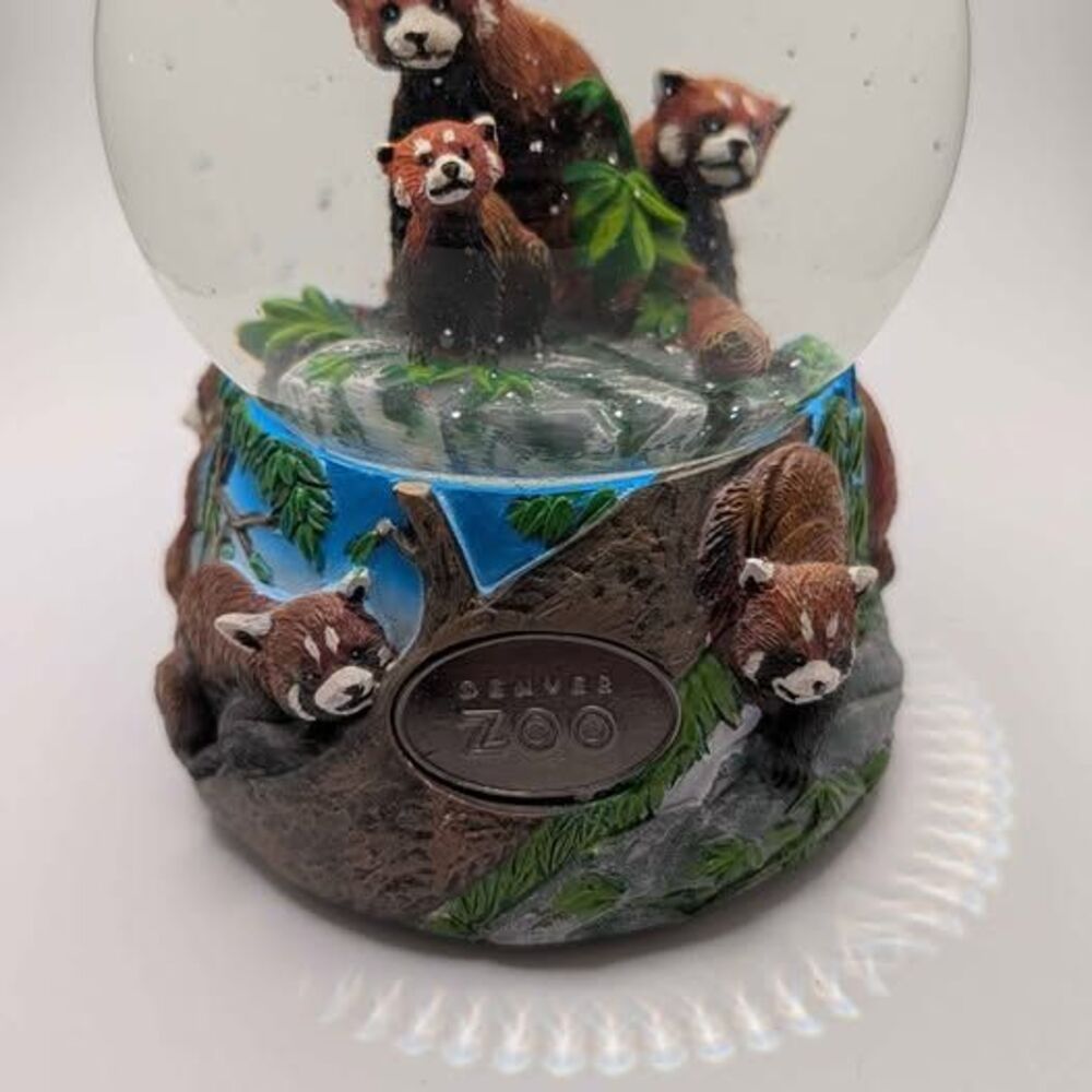 Denver Zoo Red Panda Musical Snow Globe